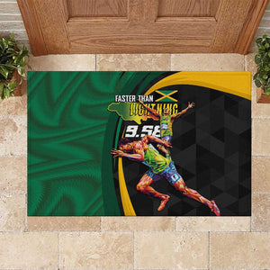 Proud of Jamaican Rubber Doormat Faster Than Lightning-9.58 Seconds - African Pride