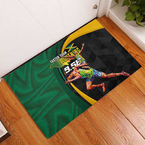 Proud of Jamaican Rubber Doormat Faster Than Lightning-9.58 Seconds - African Pride