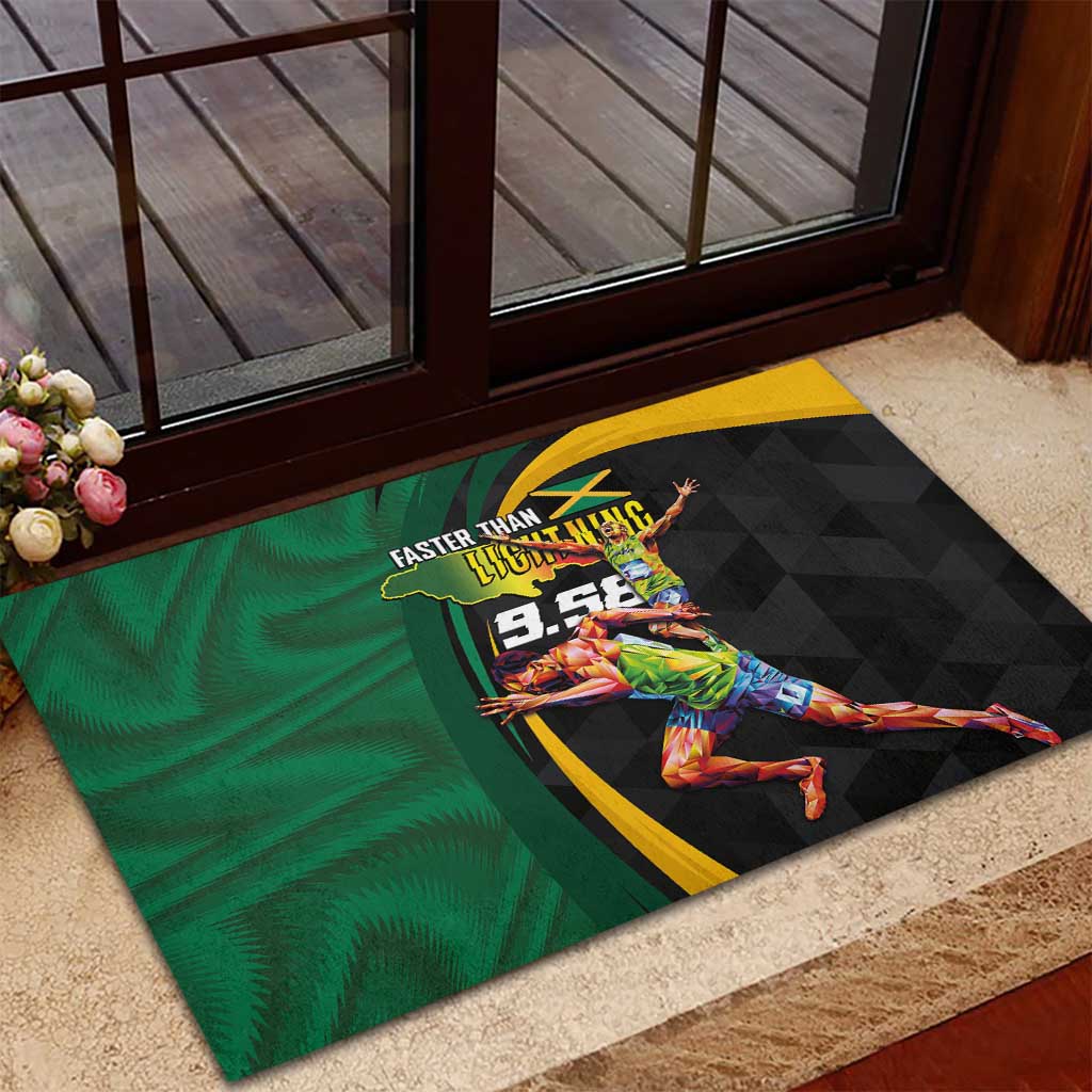 Proud of Jamaican Rubber Doormat Faster Than Lightning-9.58 Seconds - African Pride