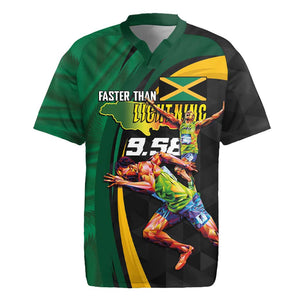 Proud of Jamaican Rugby Jersey Faster Than Lightning-9.58 Seconds - African Pride
