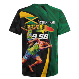 Proud of Jamaican Rugby Jersey Faster Than Lightning-9.58 Seconds - African Pride