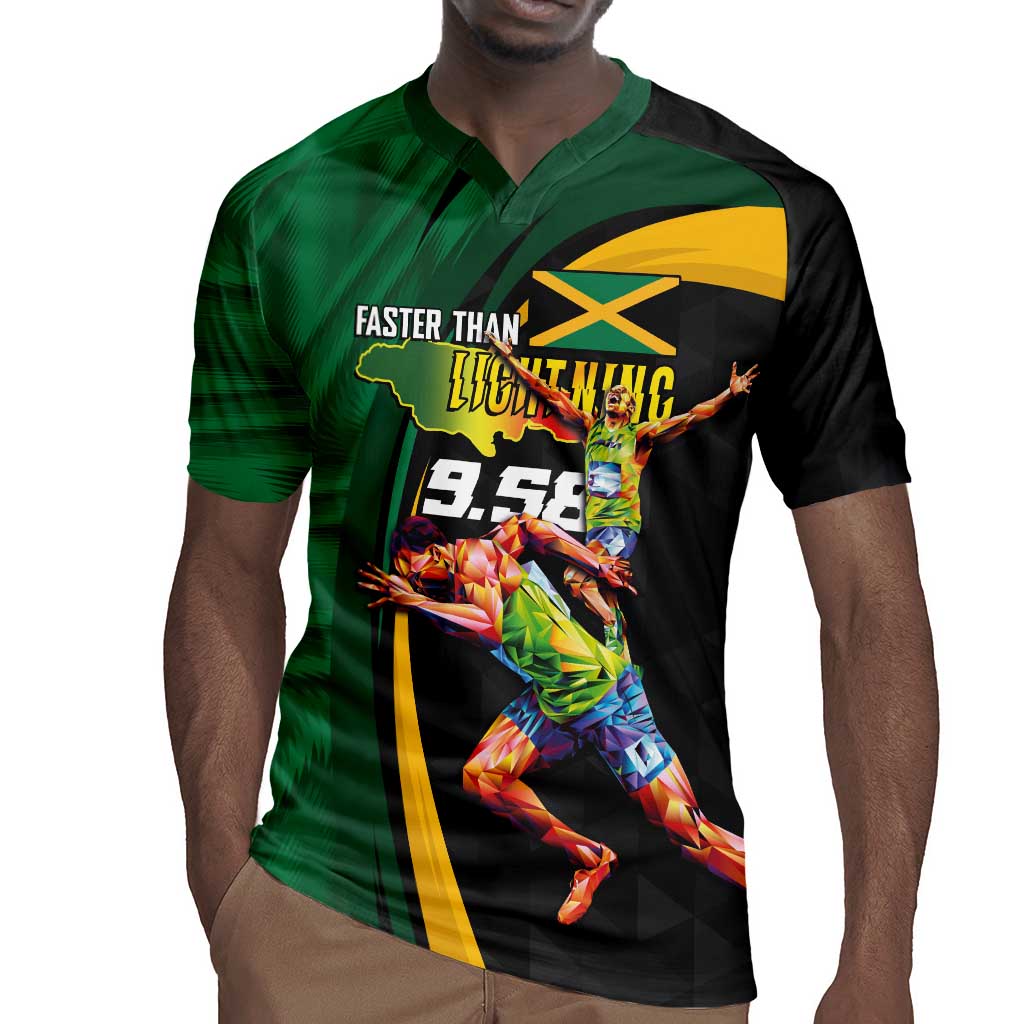 Proud of Jamaican Rugby Jersey Faster Than Lightning-9.58 Seconds - African Pride