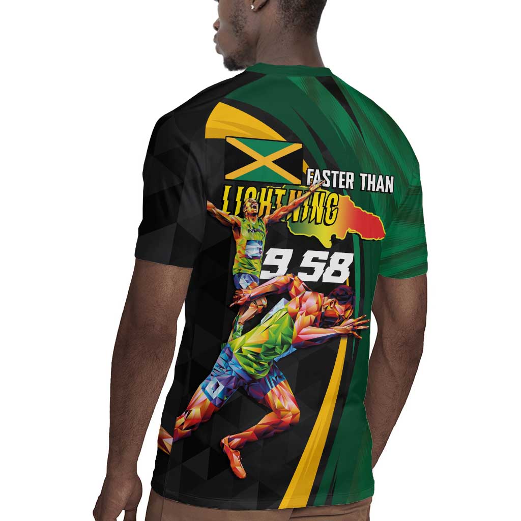 Proud of Jamaican Rugby Jersey Faster Than Lightning-9.58 Seconds - African Pride