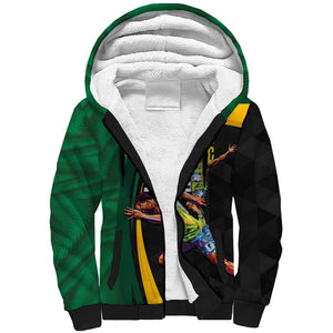 Proud of Jamaican Sherpa Hoodie Faster Than Lightning-9.58 Seconds - African Pride