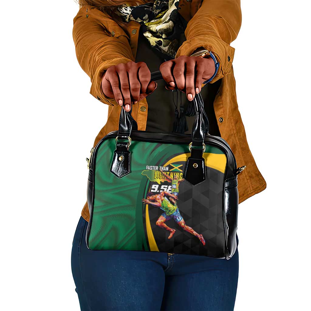 Proud of Jamaican Shoulder Handbag Faster Than Lightning-9.58 Seconds - African Pride