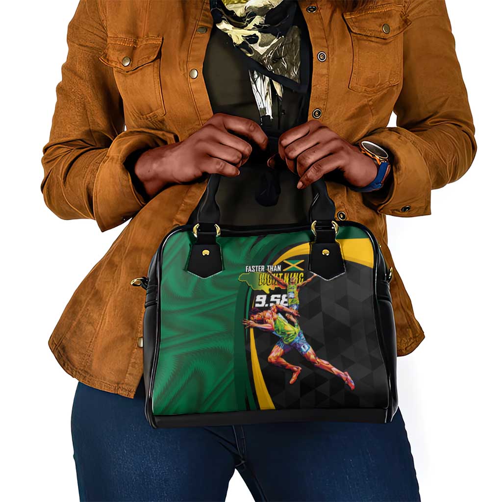 Proud of Jamaican Shoulder Handbag Faster Than Lightning-9.58 Seconds - African Pride