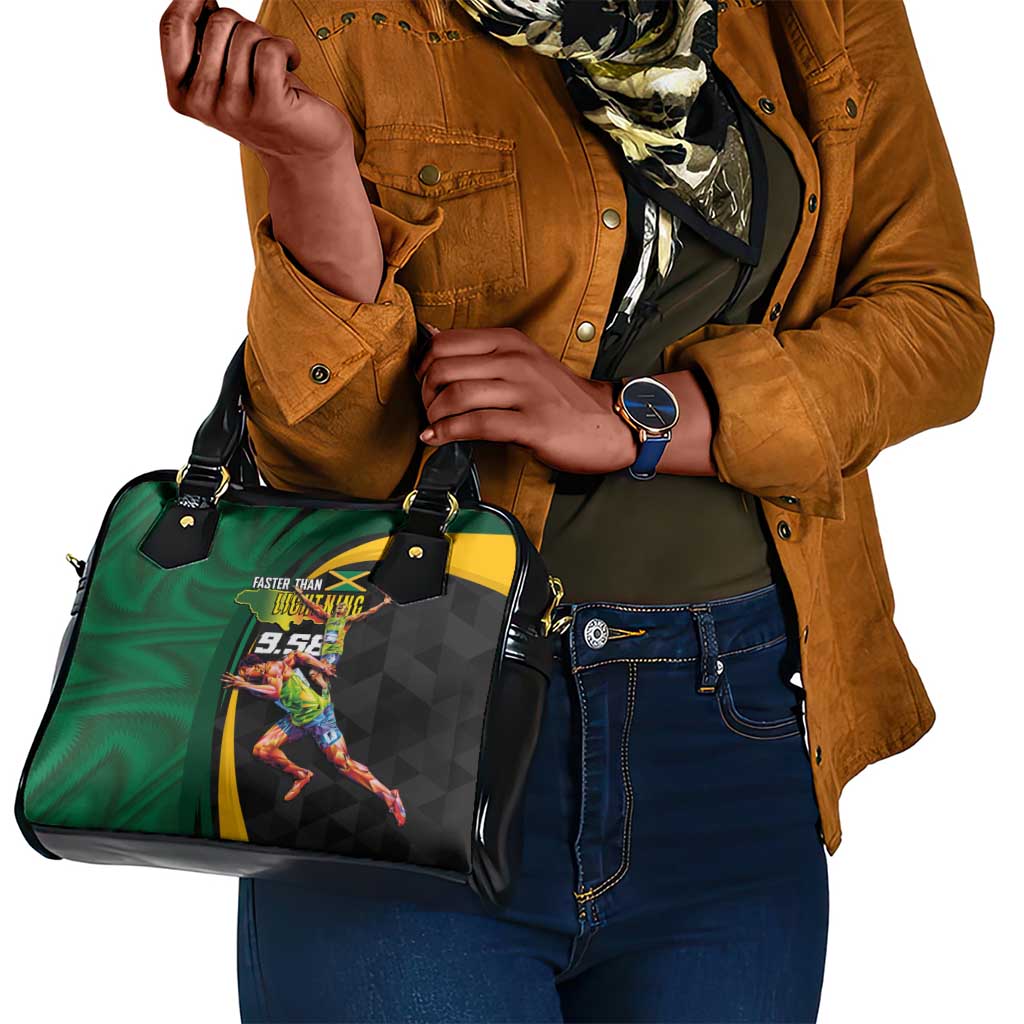 Proud of Jamaican Shoulder Handbag Faster Than Lightning-9.58 Seconds - African Pride