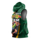 Proud of Jamaican Sleeveless Hoodie Faster Than Lightning-9.58 Seconds - African Pride