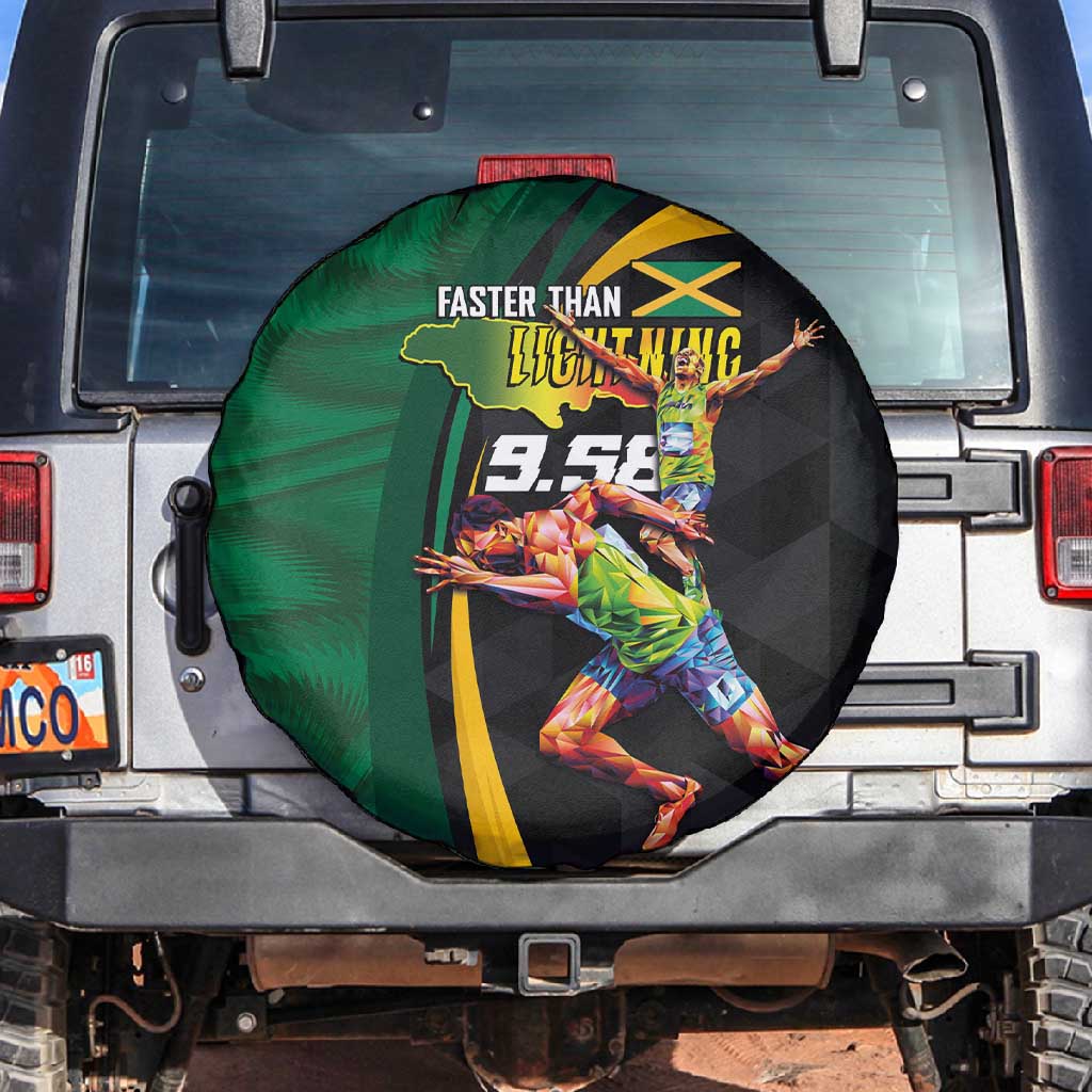 Proud of Jamaican Spare Tire Cover Faster Than Lightning-9.58 Seconds - African Pride