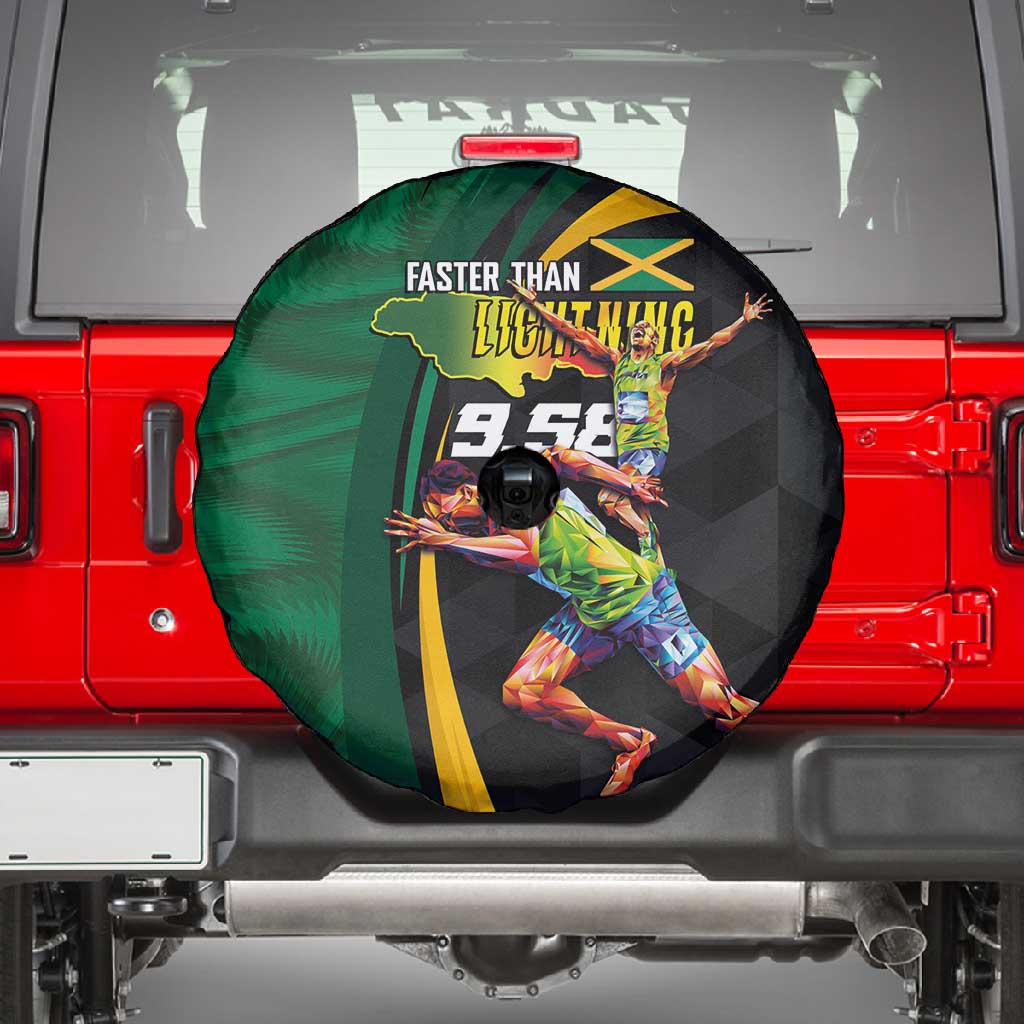 Proud of Jamaican Spare Tire Cover Faster Than Lightning-9.58 Seconds - African Pride