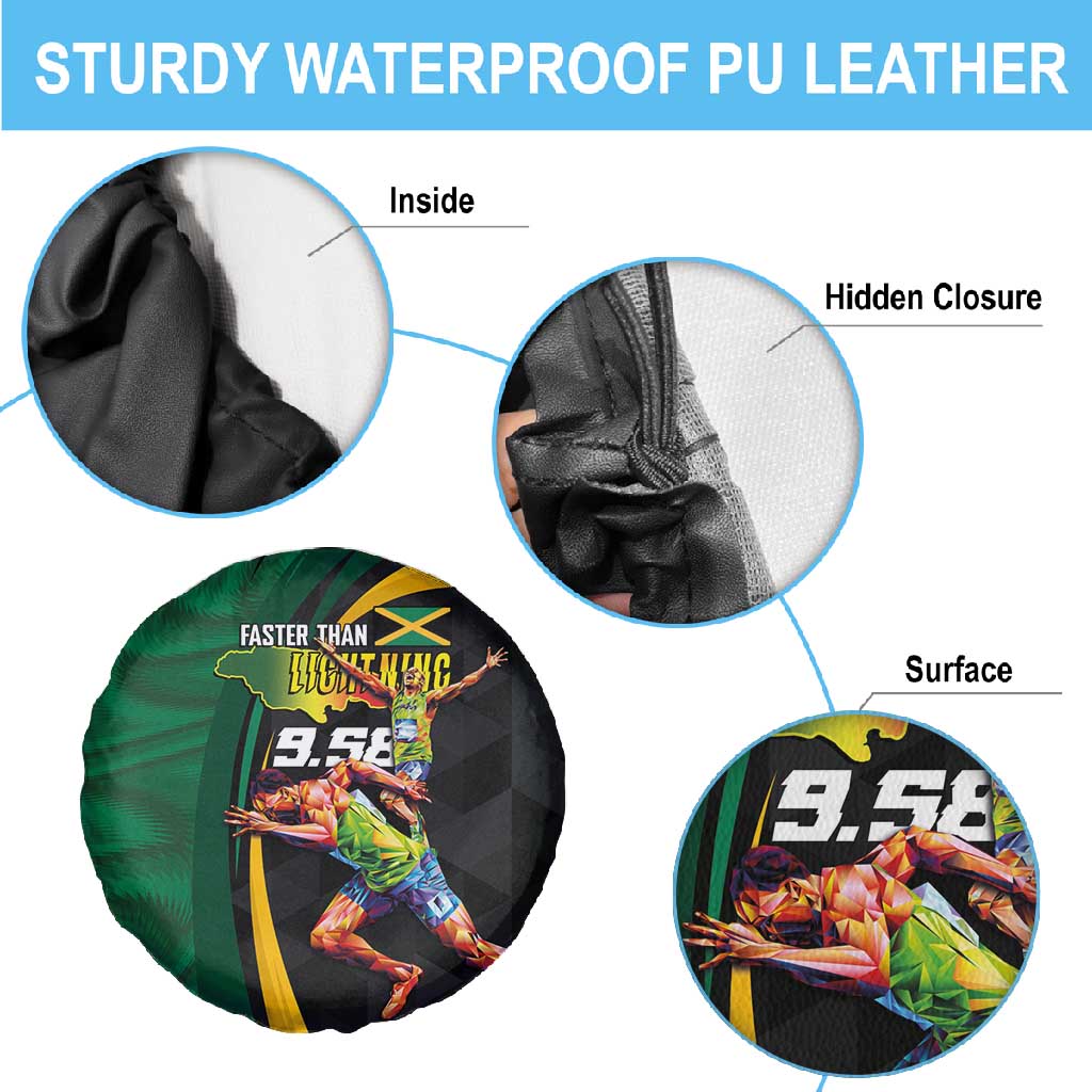 Proud of Jamaican Spare Tire Cover Faster Than Lightning-9.58 Seconds - African Pride