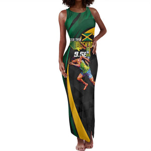 Proud of Jamaican Tank Maxi Dress Faster Than Lightning-9.58 Seconds - African Pride