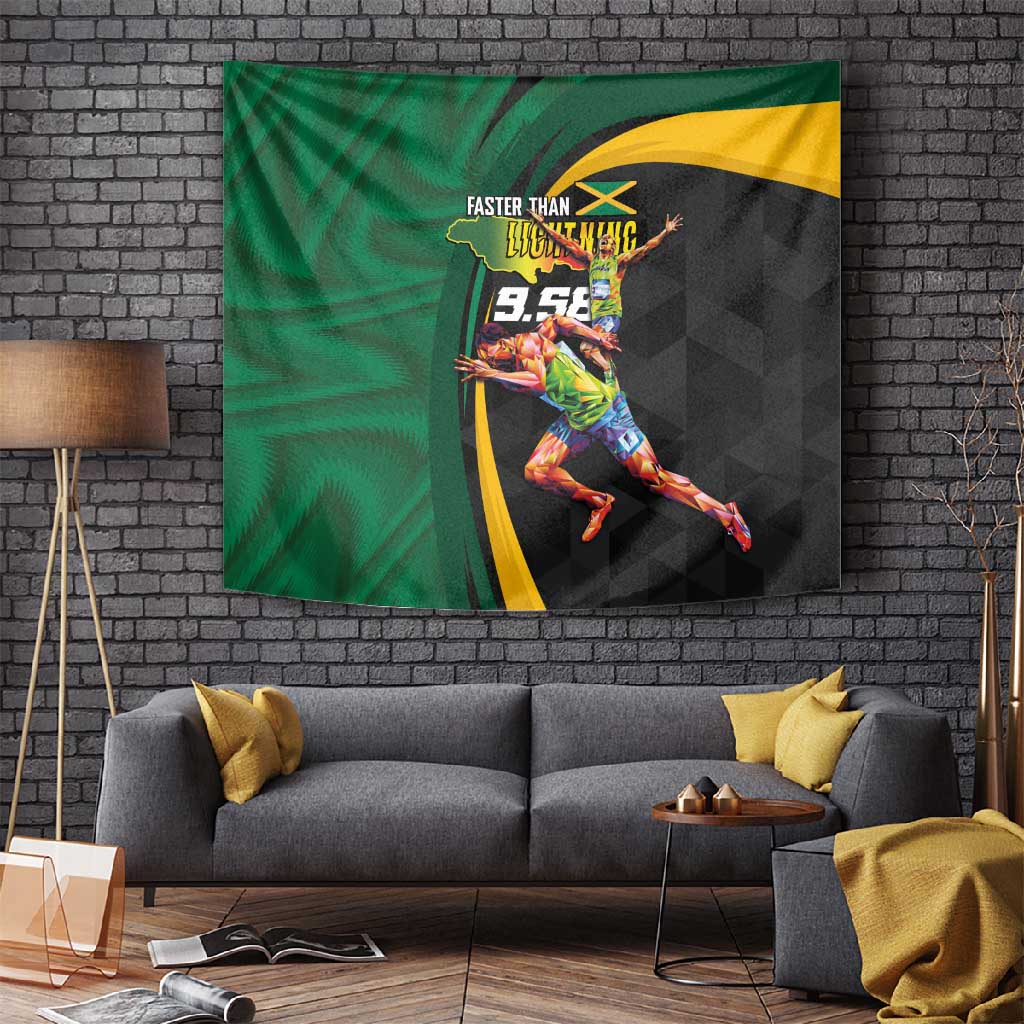 Proud of Jamaican Tapestry Faster Than Lightning-9.58 Seconds - African Pride