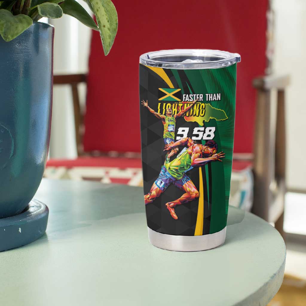 Proud of Jamaican Tumbler Cup Faster Than Lightning-9.58 Seconds - African Pride