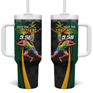 Proud of Jamaican Tumbler With Handle Faster Than Lightning-9.58 Seconds - African Pride