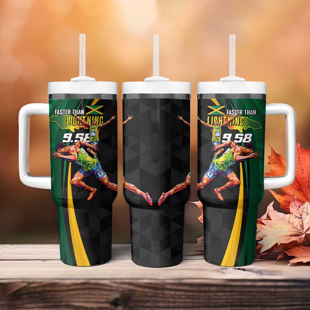 Proud of Jamaican Tumbler With Handle Faster Than Lightning-9.58 Seconds - African Pride