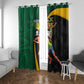 Proud of Jamaican Window Curtain Faster Than Lightning-9.58 Seconds - African Pride