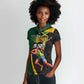 Proud of Jamaican Women Polo Shirt Faster Than Lightning-9.58 Seconds - African Pride