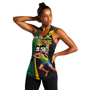 Proud of Jamaican Women Racerback Tank Faster Than Lightning-9.58 Seconds - African Pride