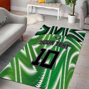 Custom Nigeria Football Area Rug Sporty Super Eagles