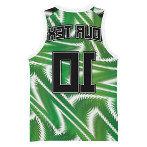 Custom Nigeria Football Basketball Jersey Sporty Super Eagles - African Pride
