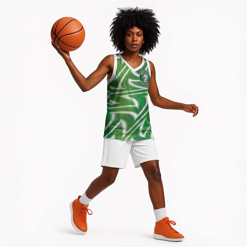 Custom Nigeria Football Basketball Jersey Sporty Super Eagles - African Pride