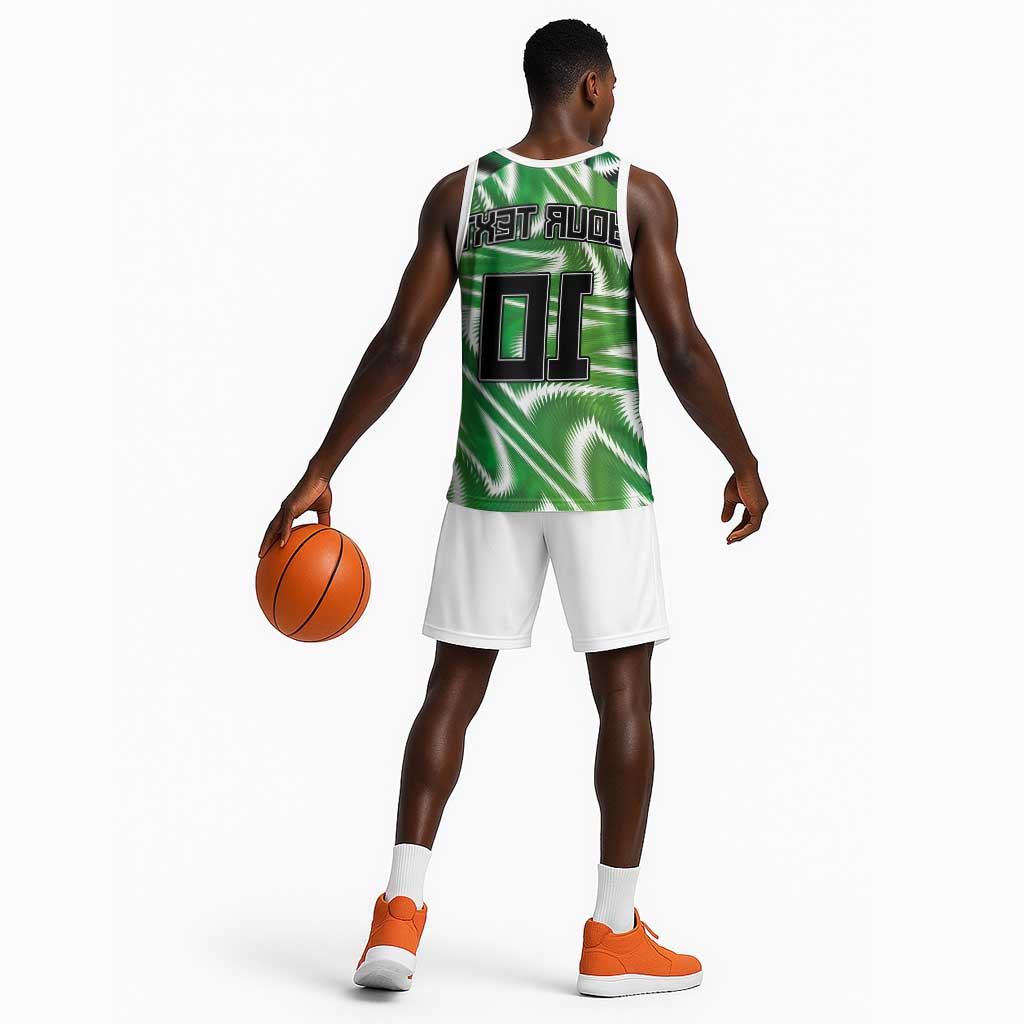 Custom Nigeria Football Basketball Jersey Sporty Super Eagles - African Pride