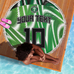 Custom Nigeria Football Beach Blanket Sporty Super Eagles
