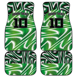 Custom Nigeria Football Car Mats Sporty Super Eagles