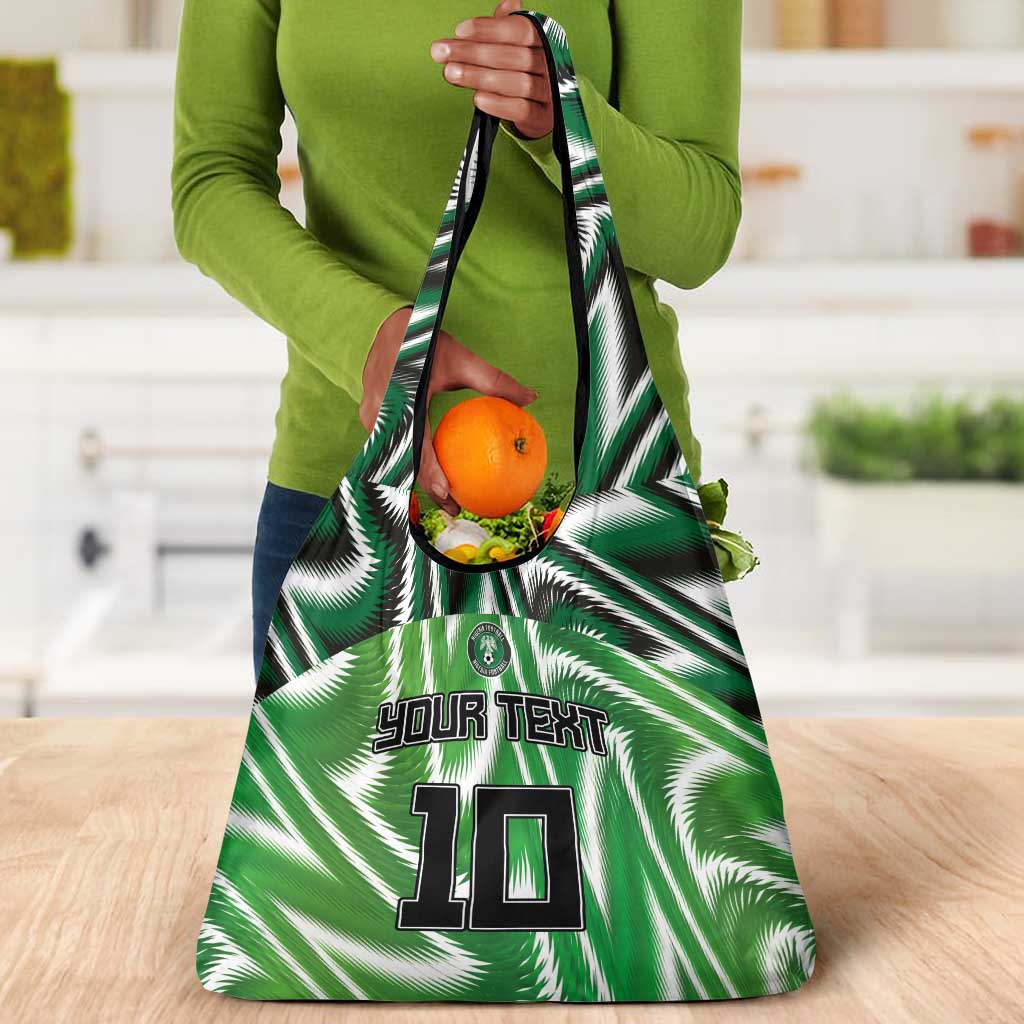 Custom Nigeria Football Grocery Bag Sporty Super Eagles