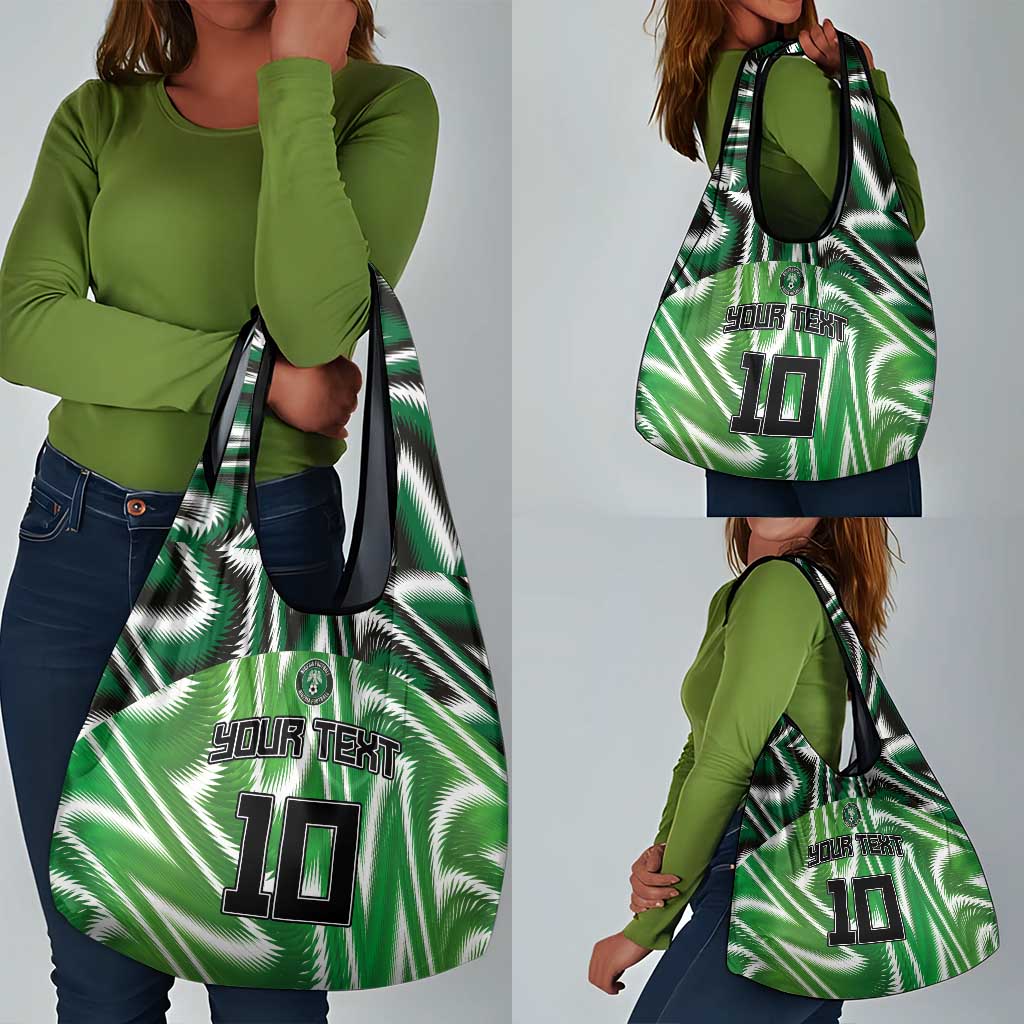 Custom Nigeria Football Grocery Bag Sporty Super Eagles
