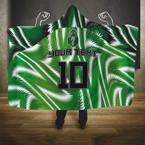 Custom Nigeria Football Hooded Blanket Sporty Super Eagles
