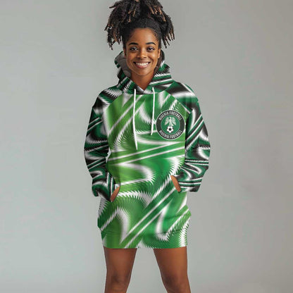 Custom Nigeria Football Hoodie Dress Sporty Super Eagles