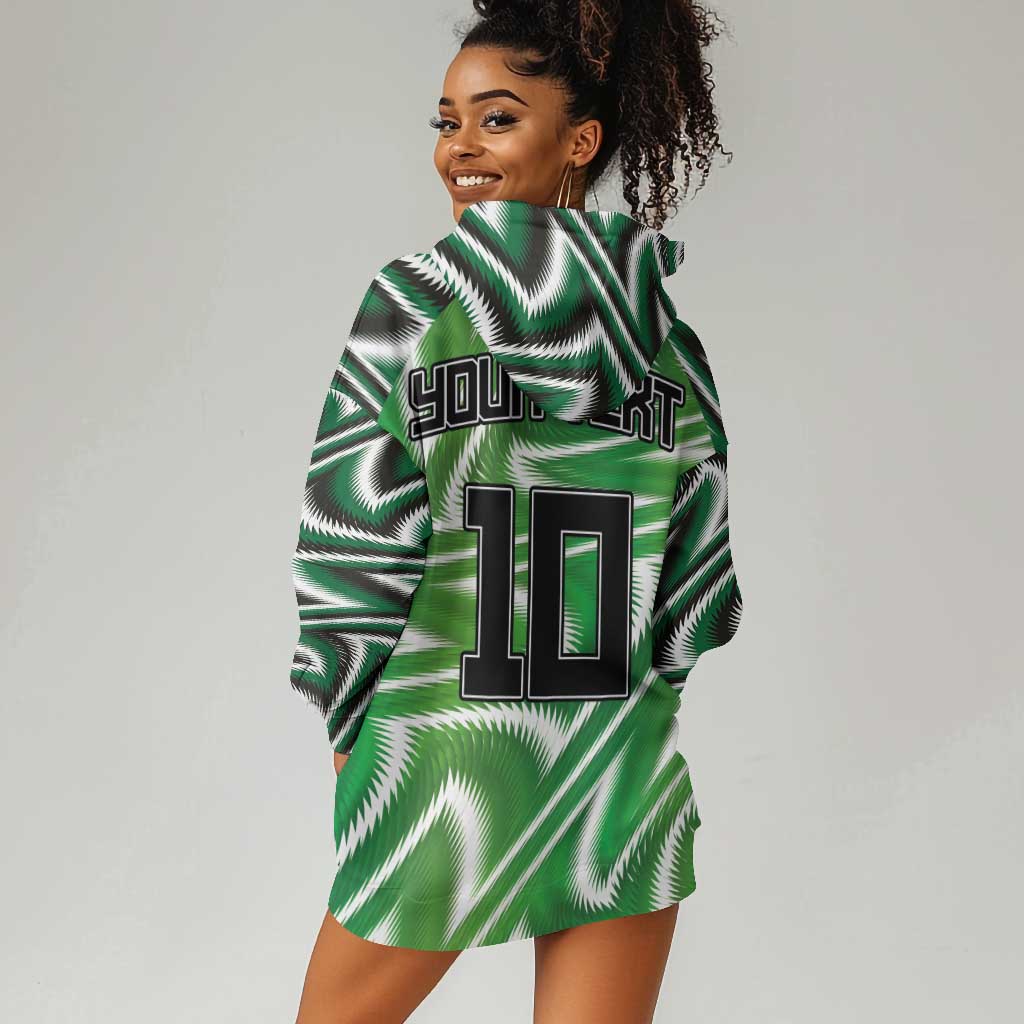 Custom Nigeria Football Hoodie Dress Sporty Super Eagles
