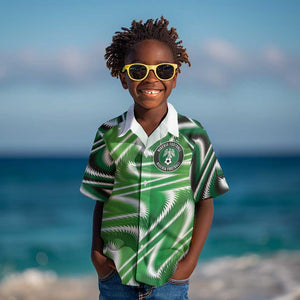 Custom Nigeria Football Kid Hawaiian Shirt Sporty Super Eagles