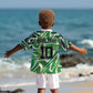 Custom Nigeria Football Kid Hawaiian Shirt Sporty Super Eagles