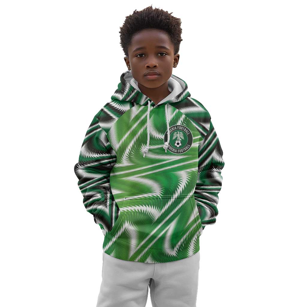 Custom Nigeria Football Kid Hoodie Sporty Super Eagles