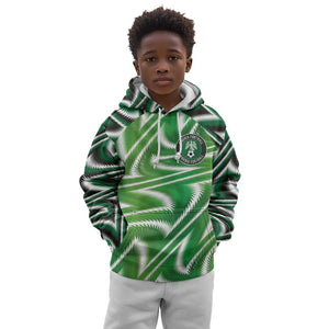 Custom Nigeria Football Kid Hoodie Sporty Super Eagles