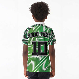 Custom Nigeria Football Kid Polo Shirt Sporty Super Eagles