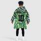 Custom Nigeria Football Kid Wearable Blanket Hoodie Sporty Super Eagles