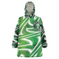 Custom Nigeria Football Kid Wearable Blanket Hoodie Sporty Super Eagles