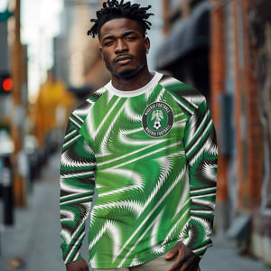 Custom Nigeria Football Long Sleeve Shirt Sporty Super Eagles