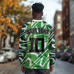 Custom Nigeria Football Long Sleeve Shirt Sporty Super Eagles