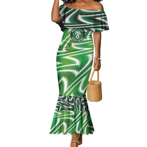 Custom Nigeria Football Mermaid Dress Sporty Super Eagles