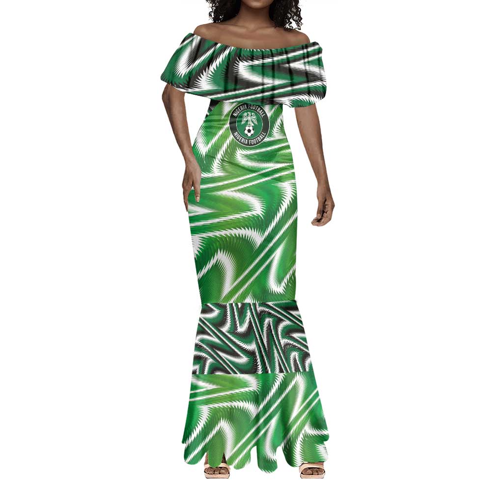 Custom Nigeria Football Mermaid Dress Sporty Super Eagles