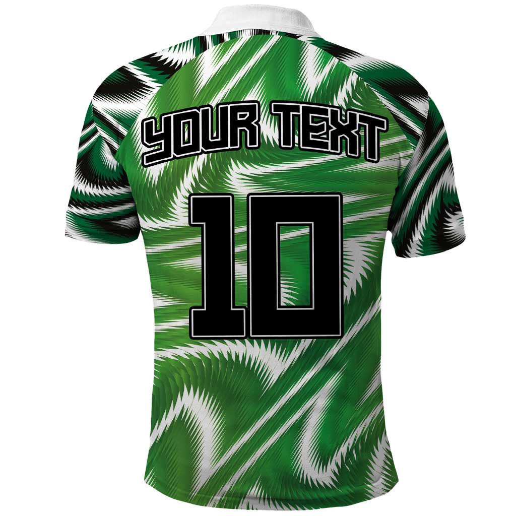Custom Nigeria Football Polo Shirt Sporty Super Eagles