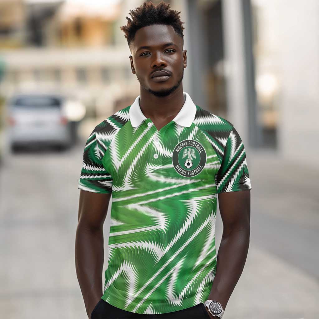 Custom Nigeria Football Polo Shirt Sporty Super Eagles