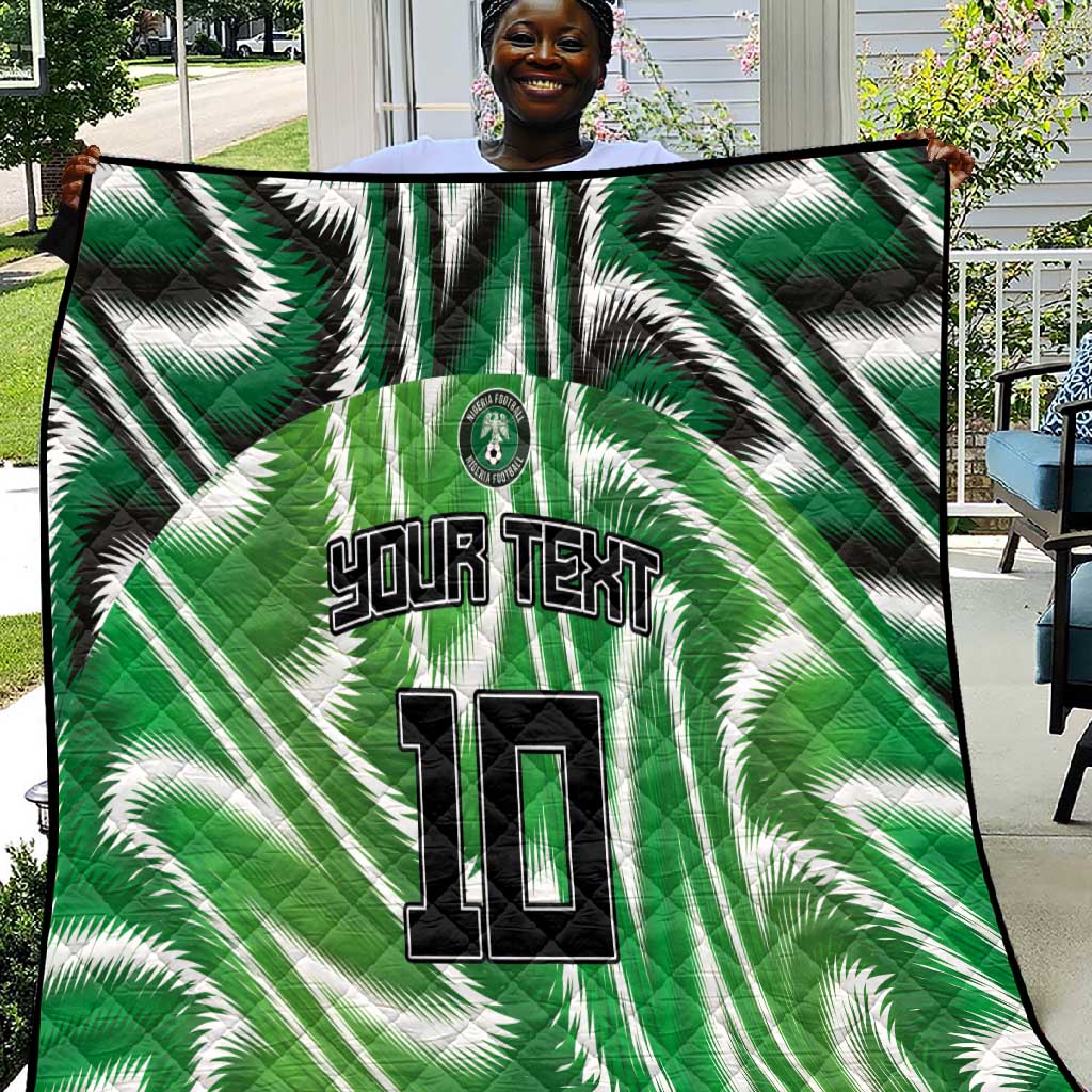 Custom Nigeria Football Quilt Sporty Super Eagles