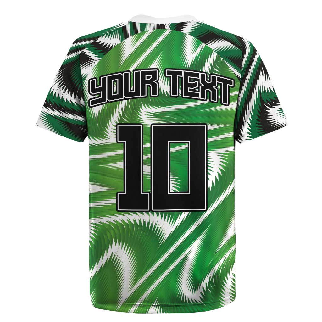 Custom Nigeria Football Rugby Jersey Sporty Super Eagles