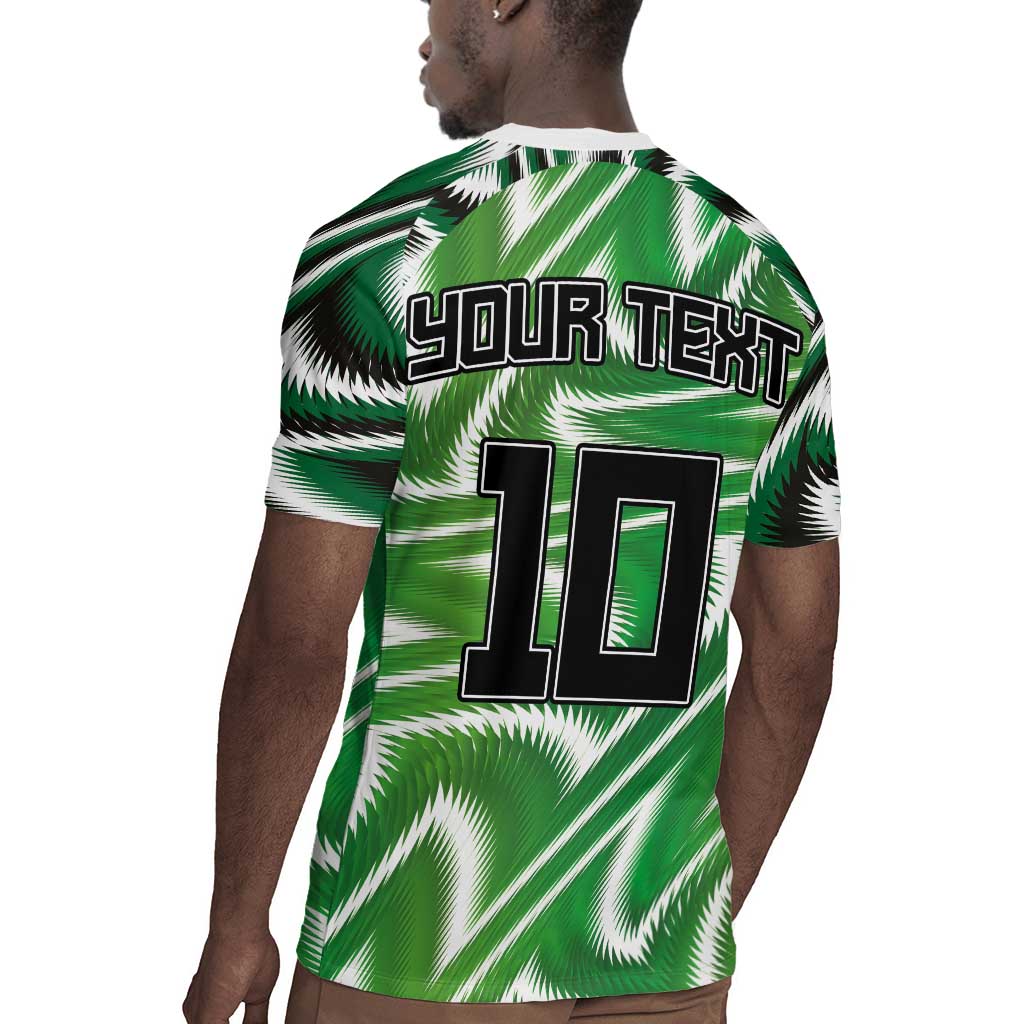 Custom Nigeria Football Rugby Jersey Sporty Super Eagles